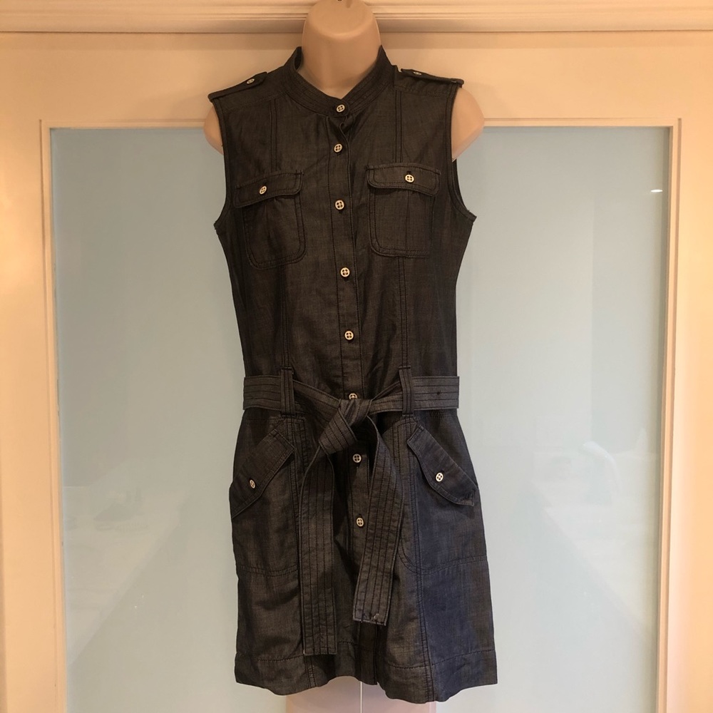 Calvin Klein dark chambray dress